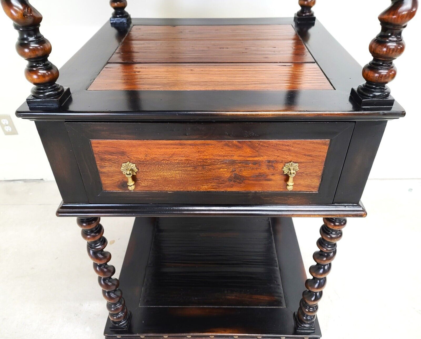 English Style Barley Twist Etagere Display Shelves by JOHN RICHARD