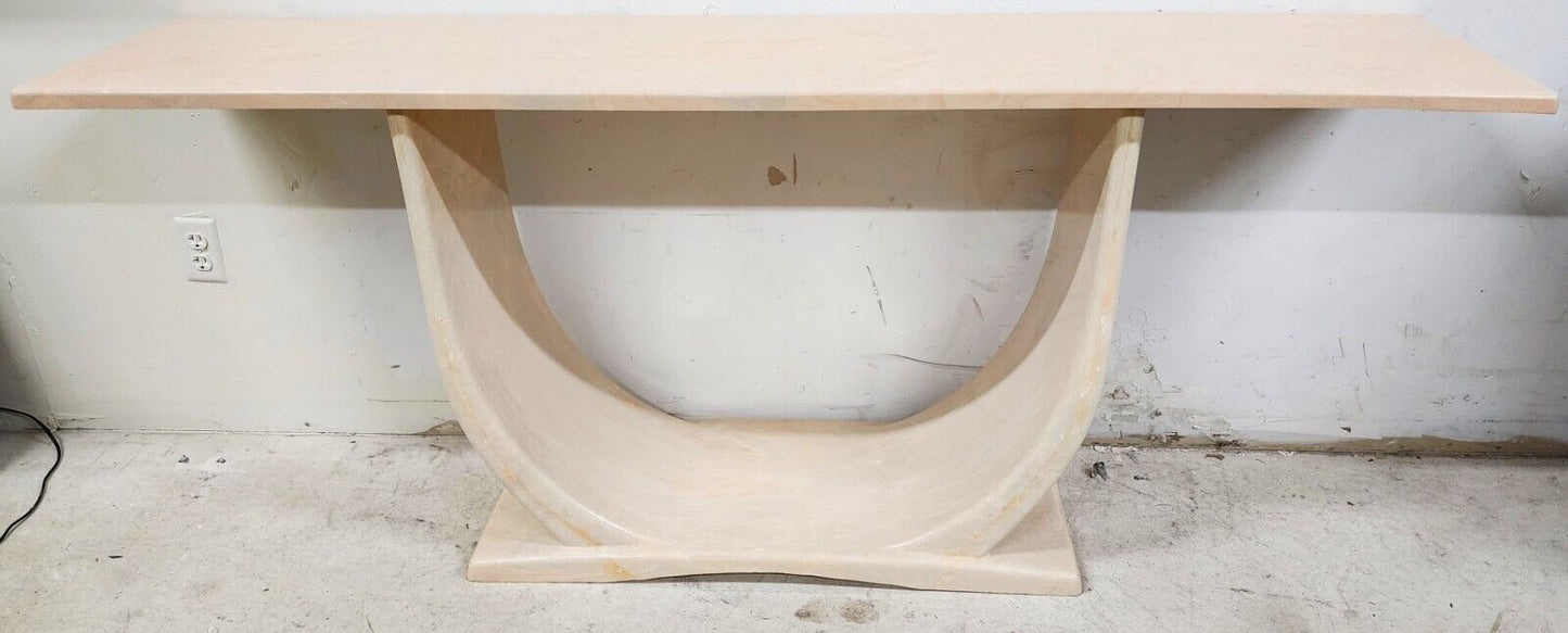 KARL SPRINGER Style Sculptural Polyresin Console Table