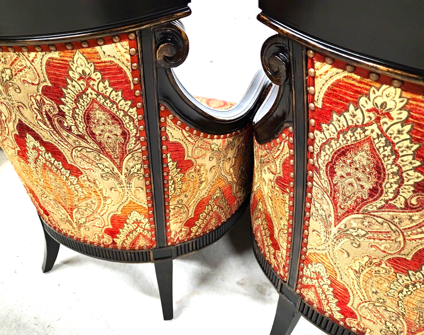 Pair of Regency Style Lounge Chairs