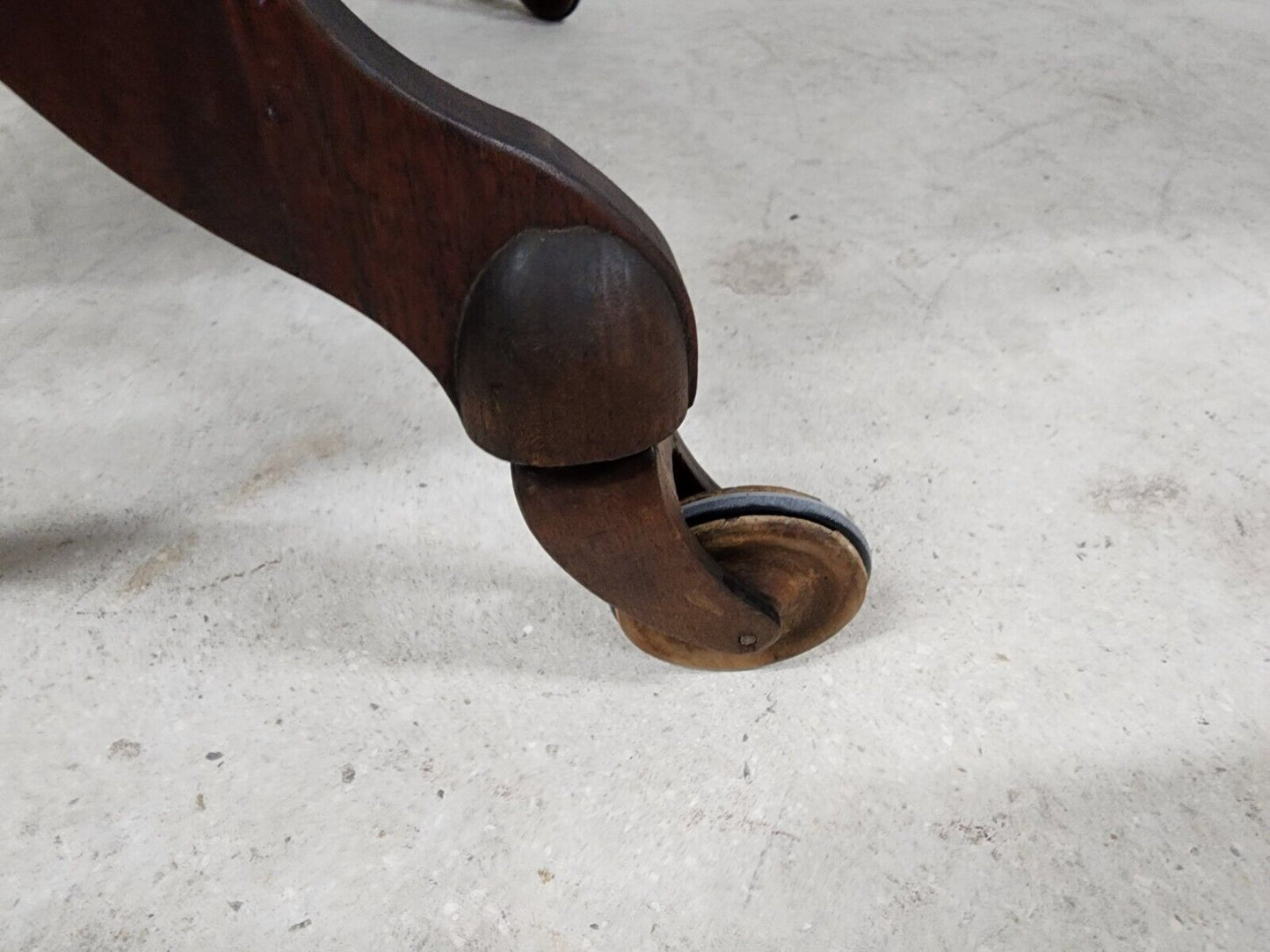 Antique Serving Cart Sideboard Drop Leaf Rolling 1800s