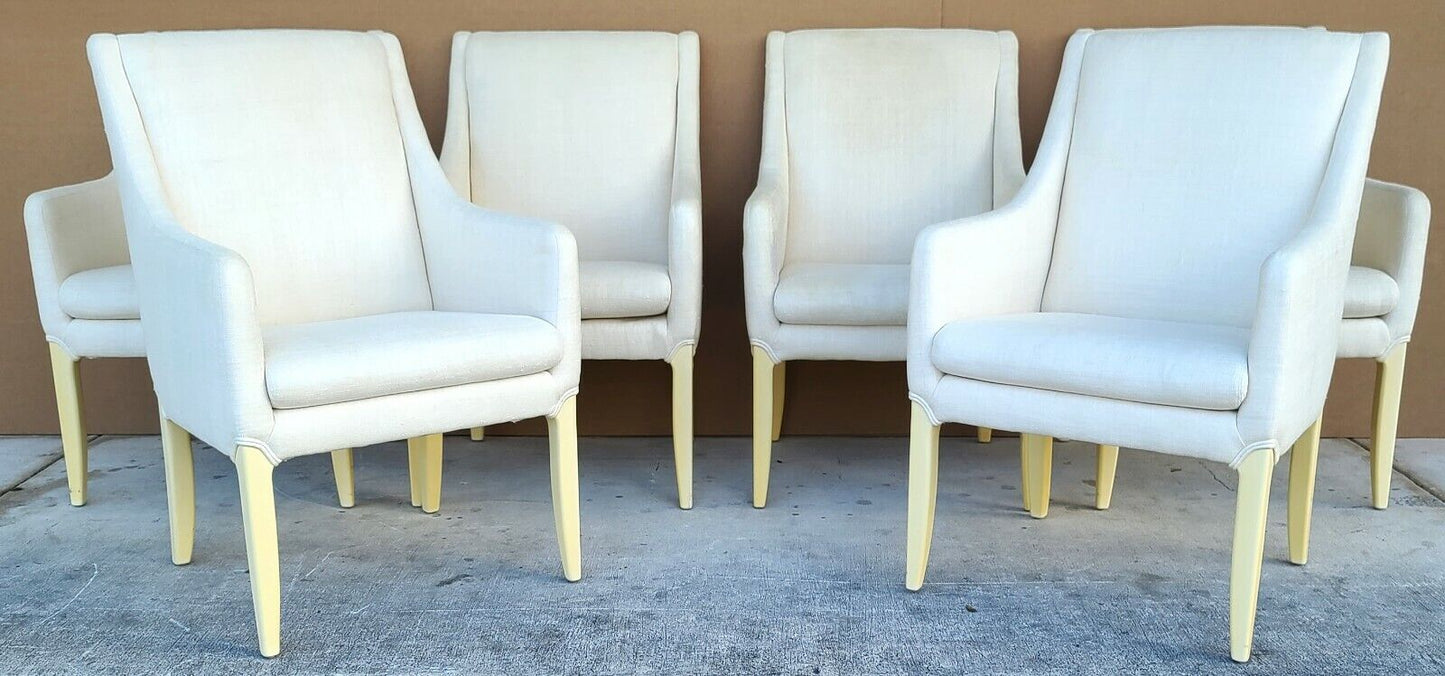 6 Linen Dining Chairs by DIRECTIONAL Furniture Co