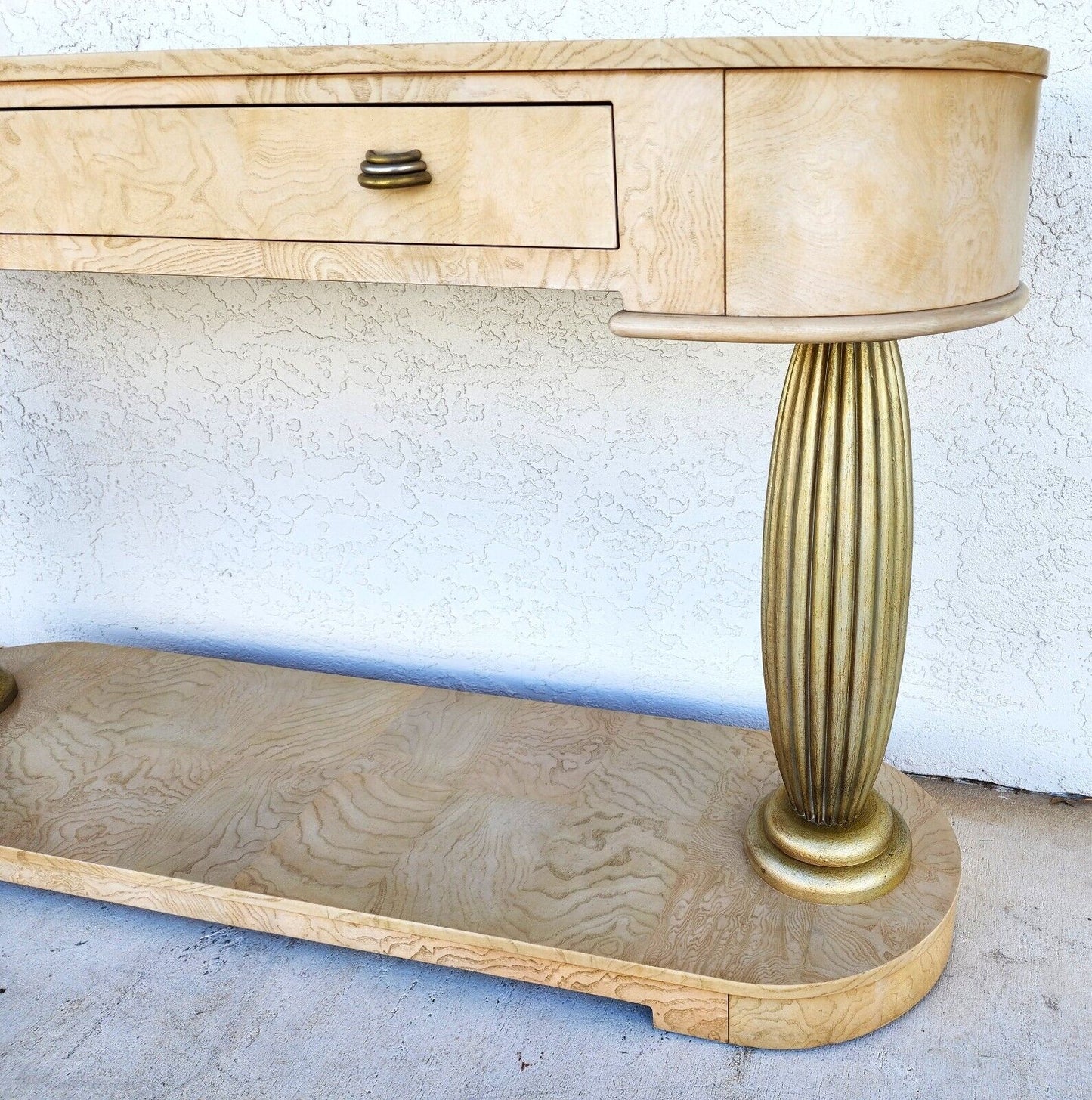 TV Console Sofa Table Burl by HENREDON