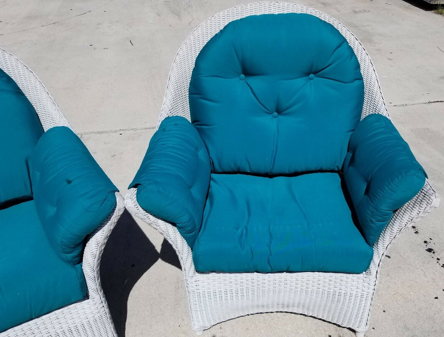 LLOYD FLANDERS Loom Wicker Oversized Armchairs Chairs Weather Resistant