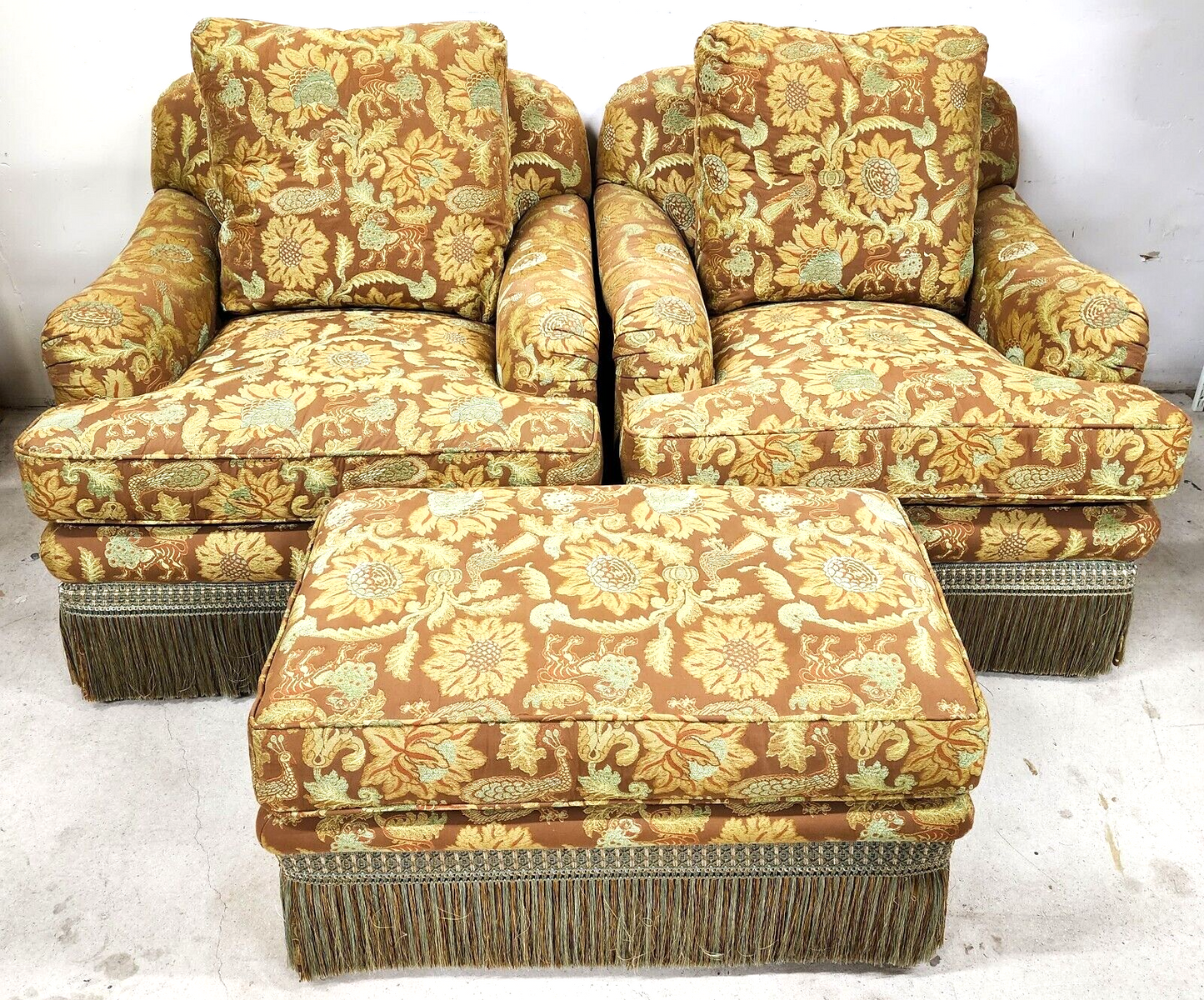 Lounge Chairs Ottoman Erwin Lambeth for Tomlinson