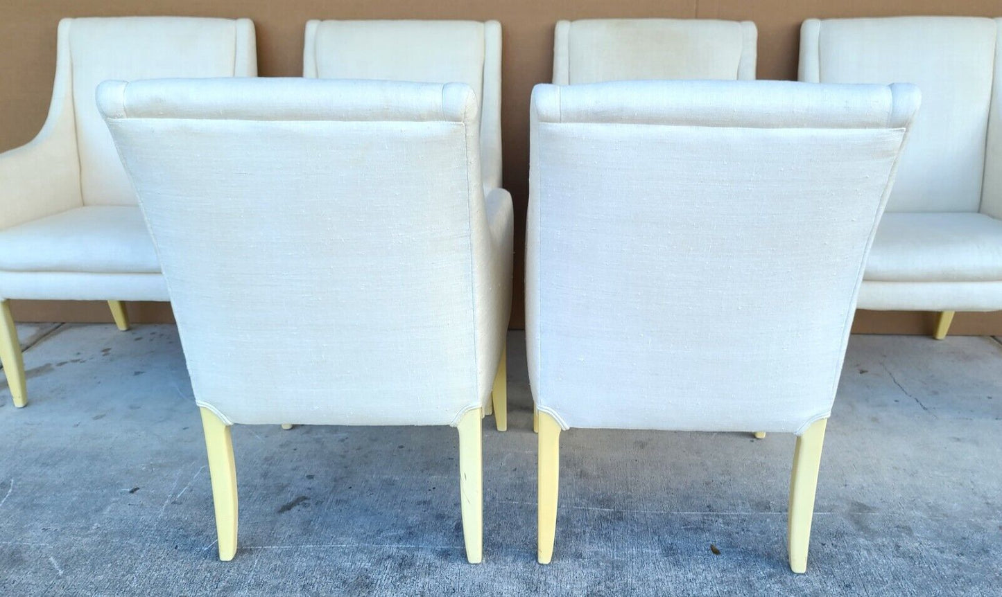 6 Linen Dining Chairs by DIRECTIONAL Furniture Co