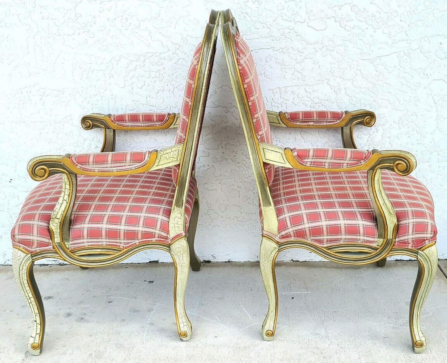 Italian Made French Louis XV Bergere Accent Dining Chairs by WESTLAKE