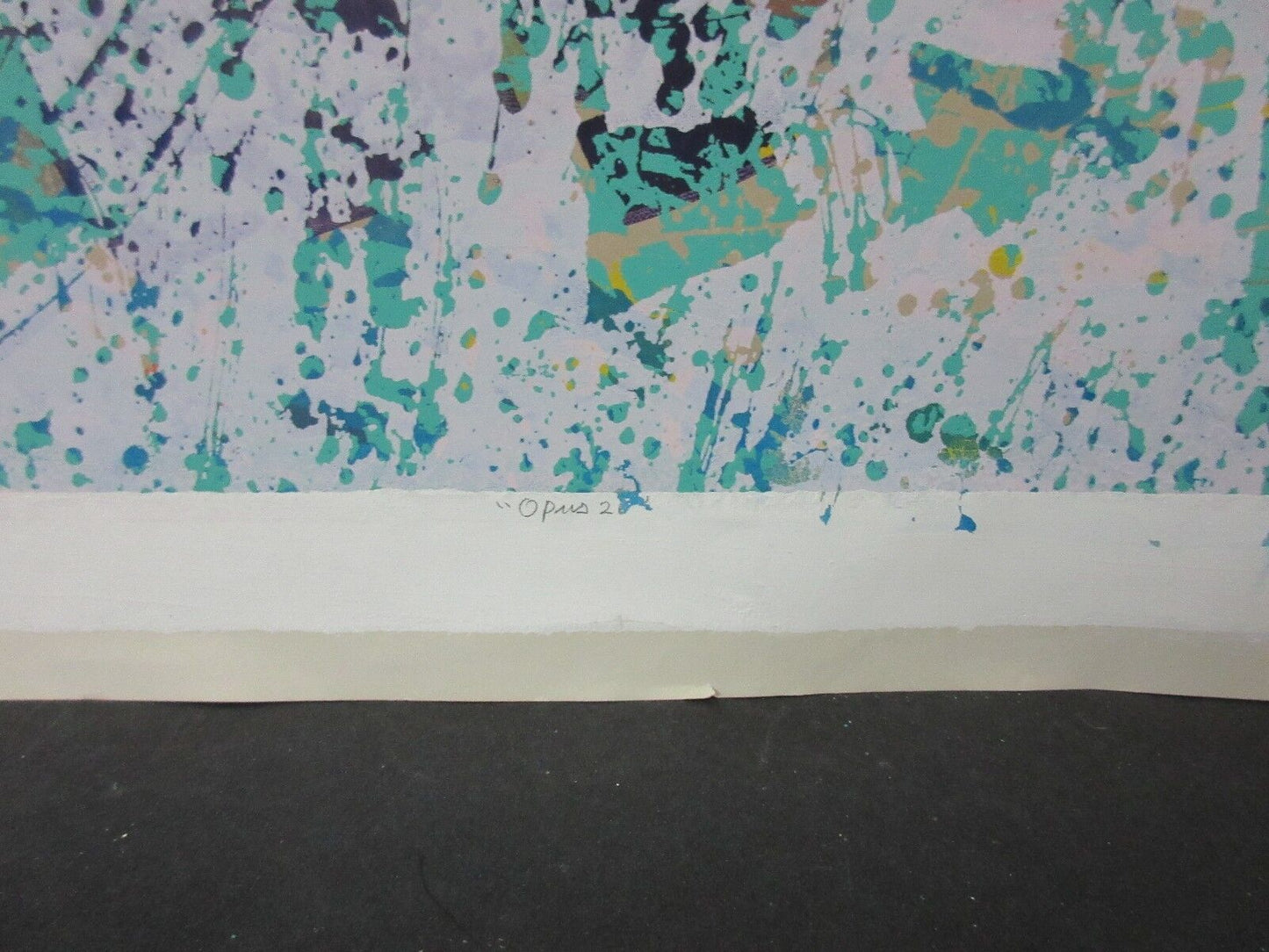 Edward Goldman (1916-2006) Signed "OPUS 2" Abstract Imp Silkscreen Lt Ed 1/5