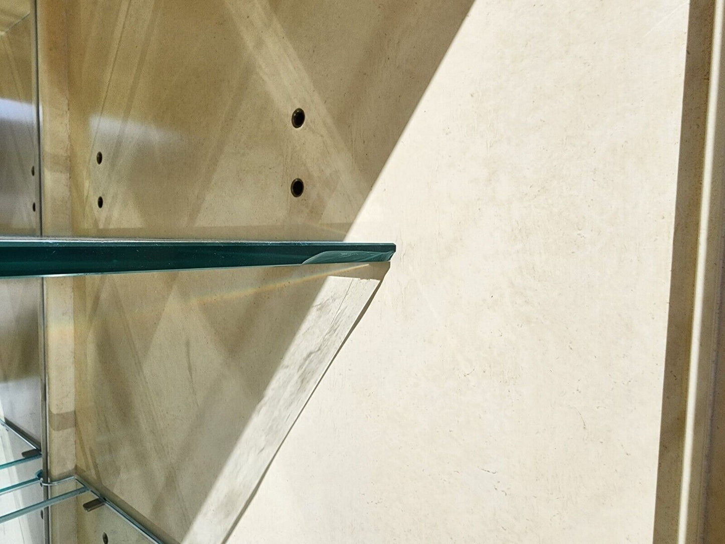 Faux Goatskin Display Etagere Bar Cabinets by JOHN STUART