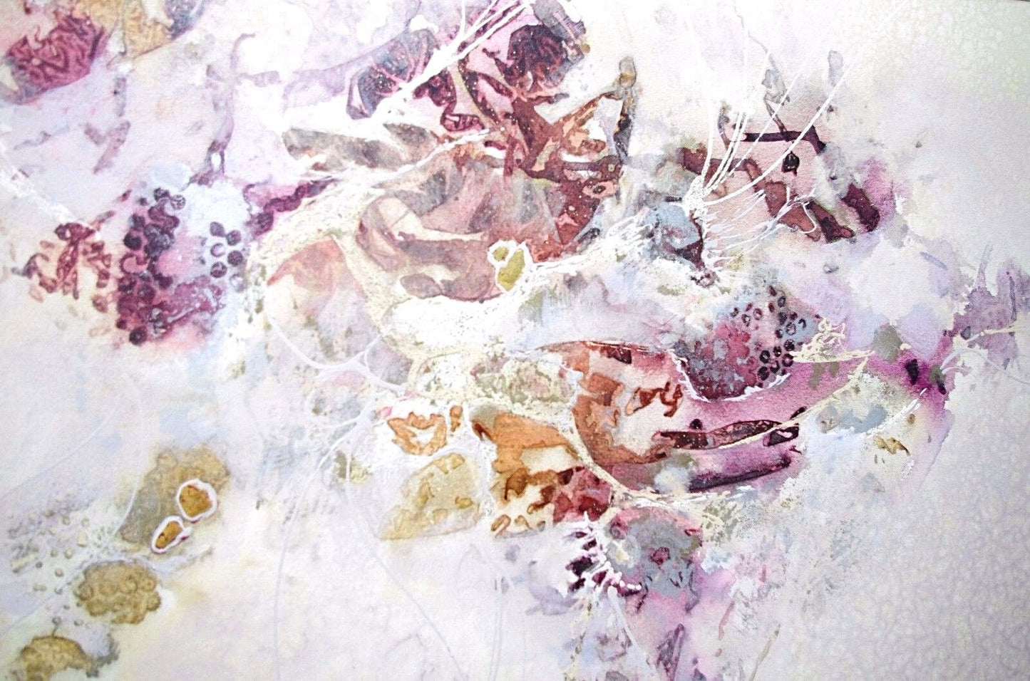 Edward Goldman (1916-2006) Abstract Acrylic Canvas Painting Signed Titled 48"