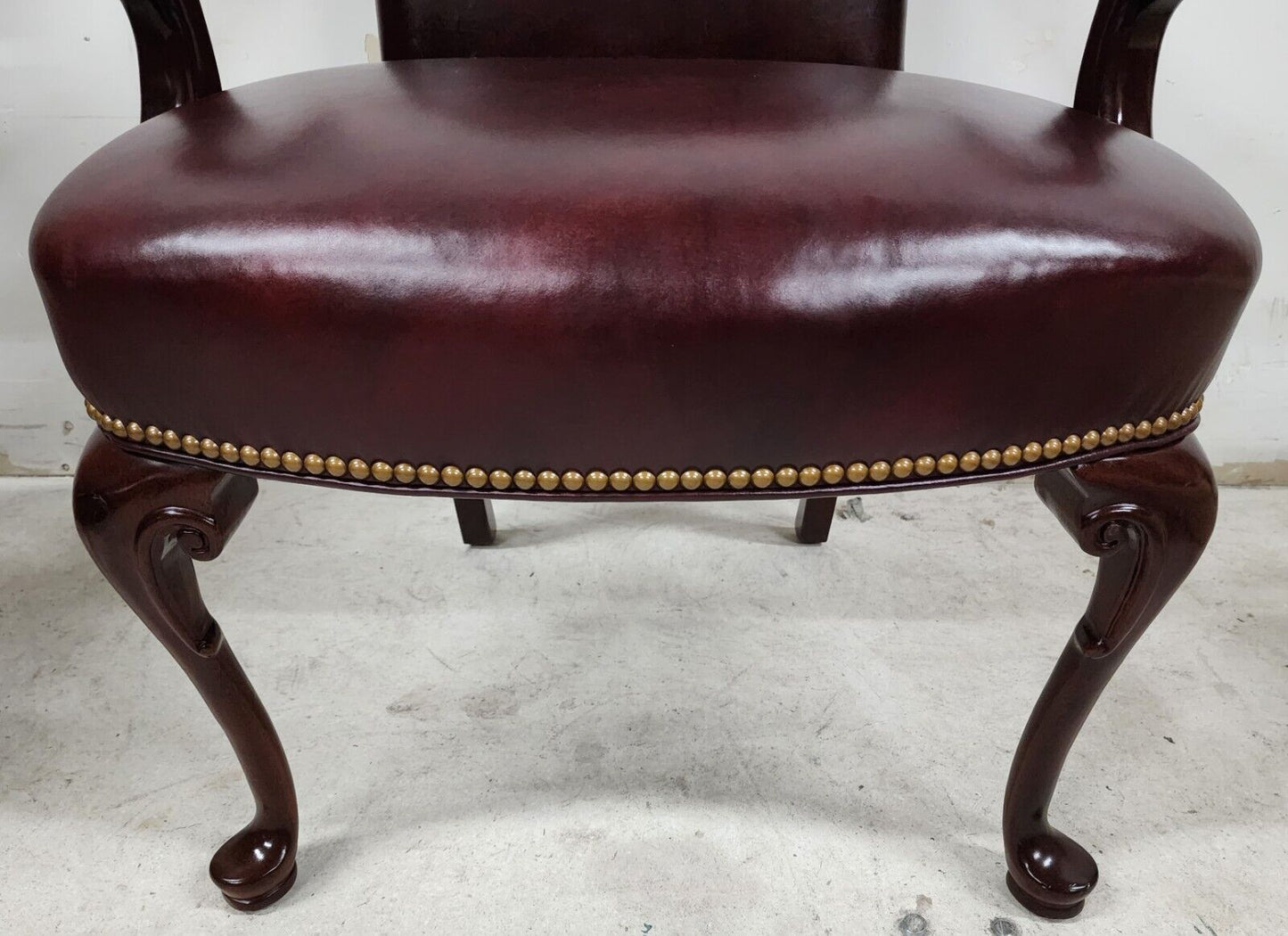 Guerin Leather Accent Office Armchair by HANCOCK & MOORE