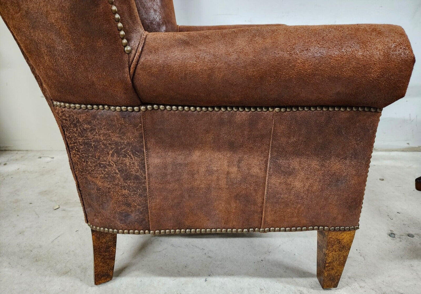 Leather Wingback Lounge Chair by PAUL ROBERT