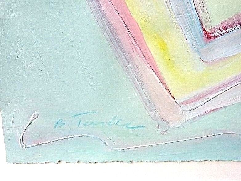Large Billy Hork Galleries Signed B Terrler Abstract Oil Painting