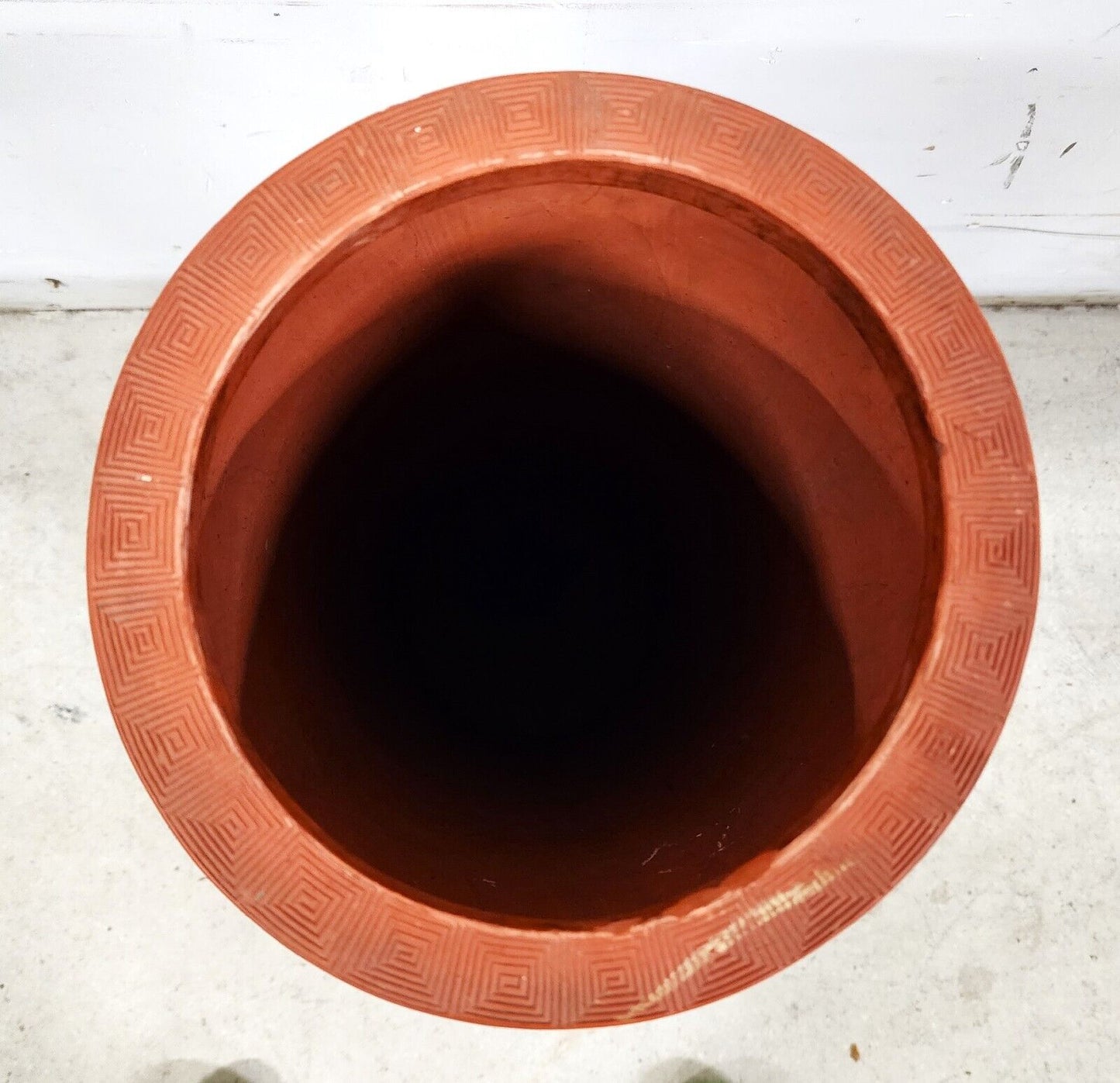 Japanese Tokoname Meiji Redware Pottery Plant Stand