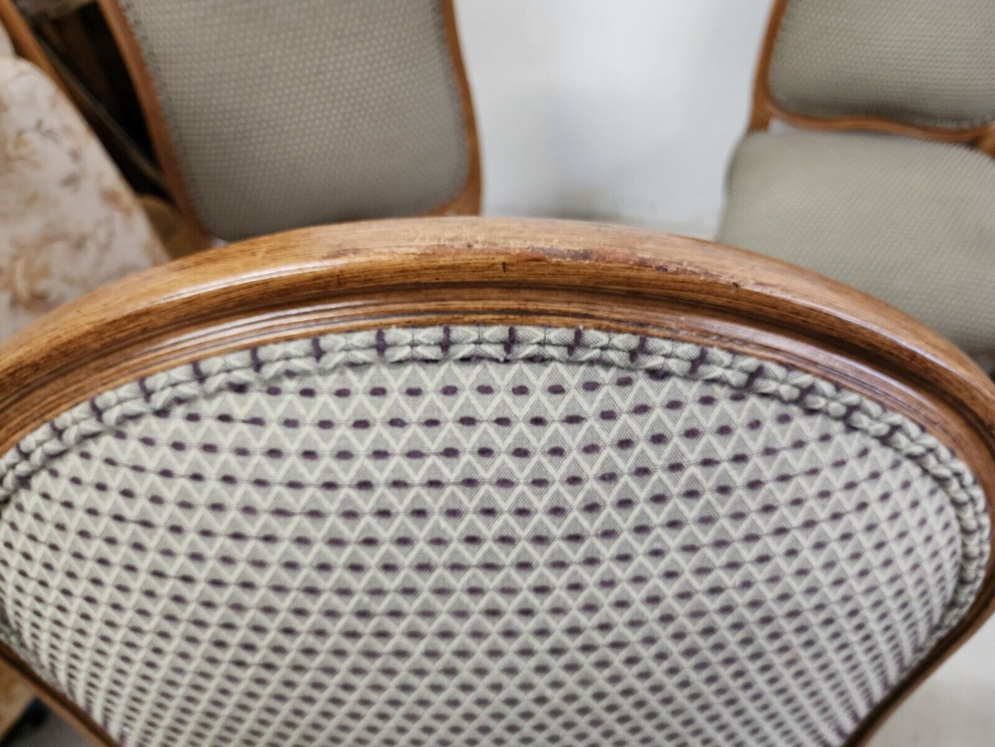 Set of 10 Louis XV French Dining Chairs Oversized