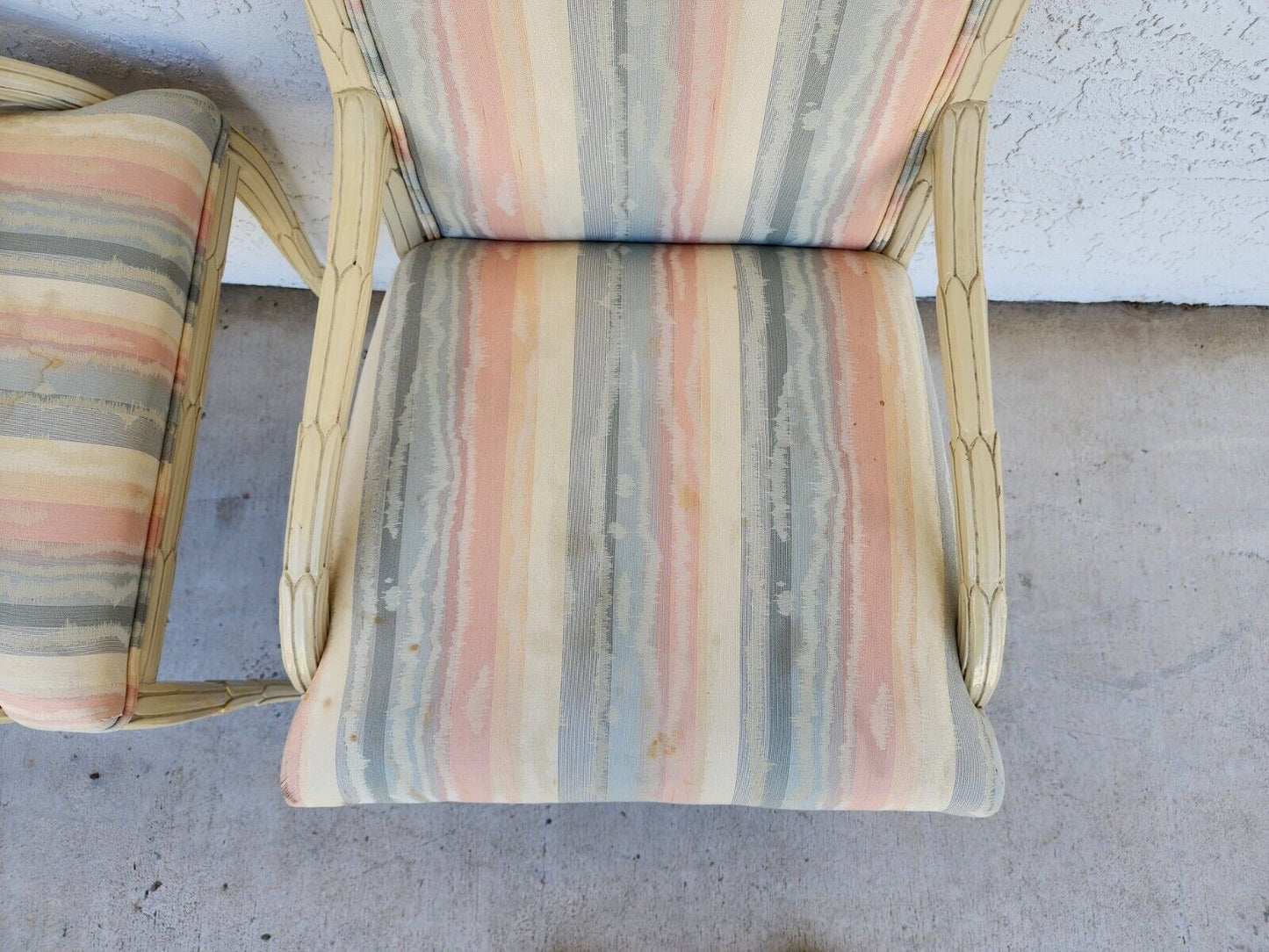 Faux Bois Dining Chairs Lacquered by CENTURY FURNITURE Set of 6