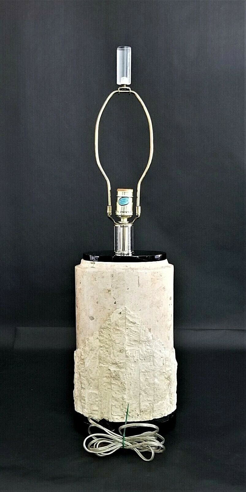 Postmodern MAITLAND SMITH Style Mactan Stone Tessellated Marble Table Lamp