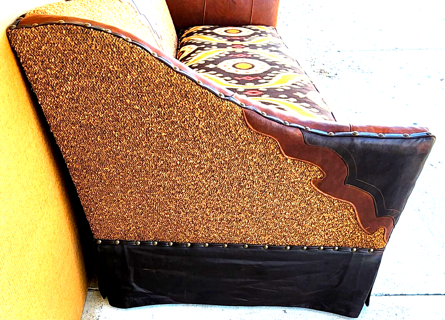 Western Leather Sofa by PAUL ROBERT