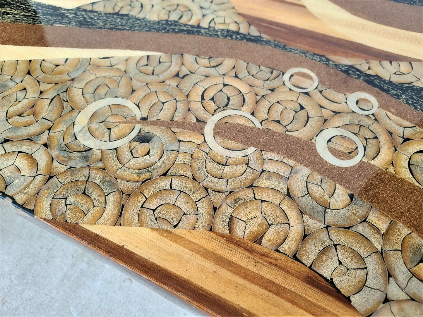 Contemporary MARQUIS OF BEVERLY HILLS Lacquered Organic Collage Coffee Table