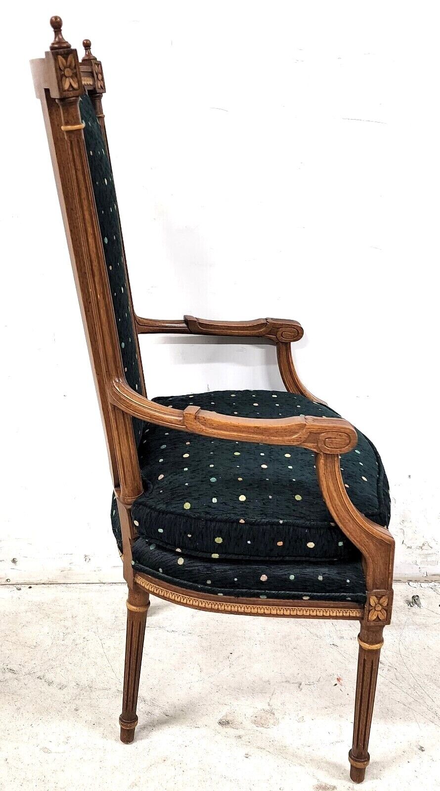 Vintage Italian Renaissance Desk Dining Accent Armchair