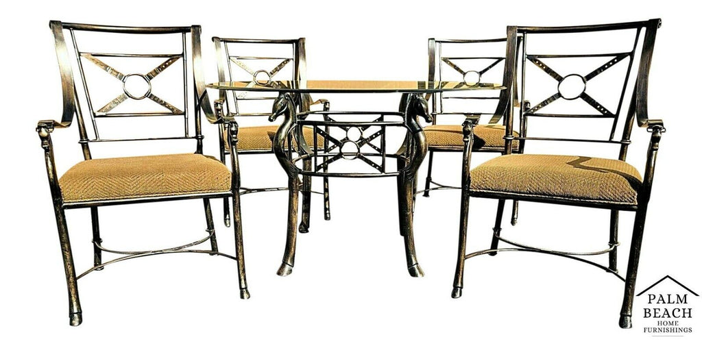 Jacques Adnet Hermes Dining Set Equestrian Horses