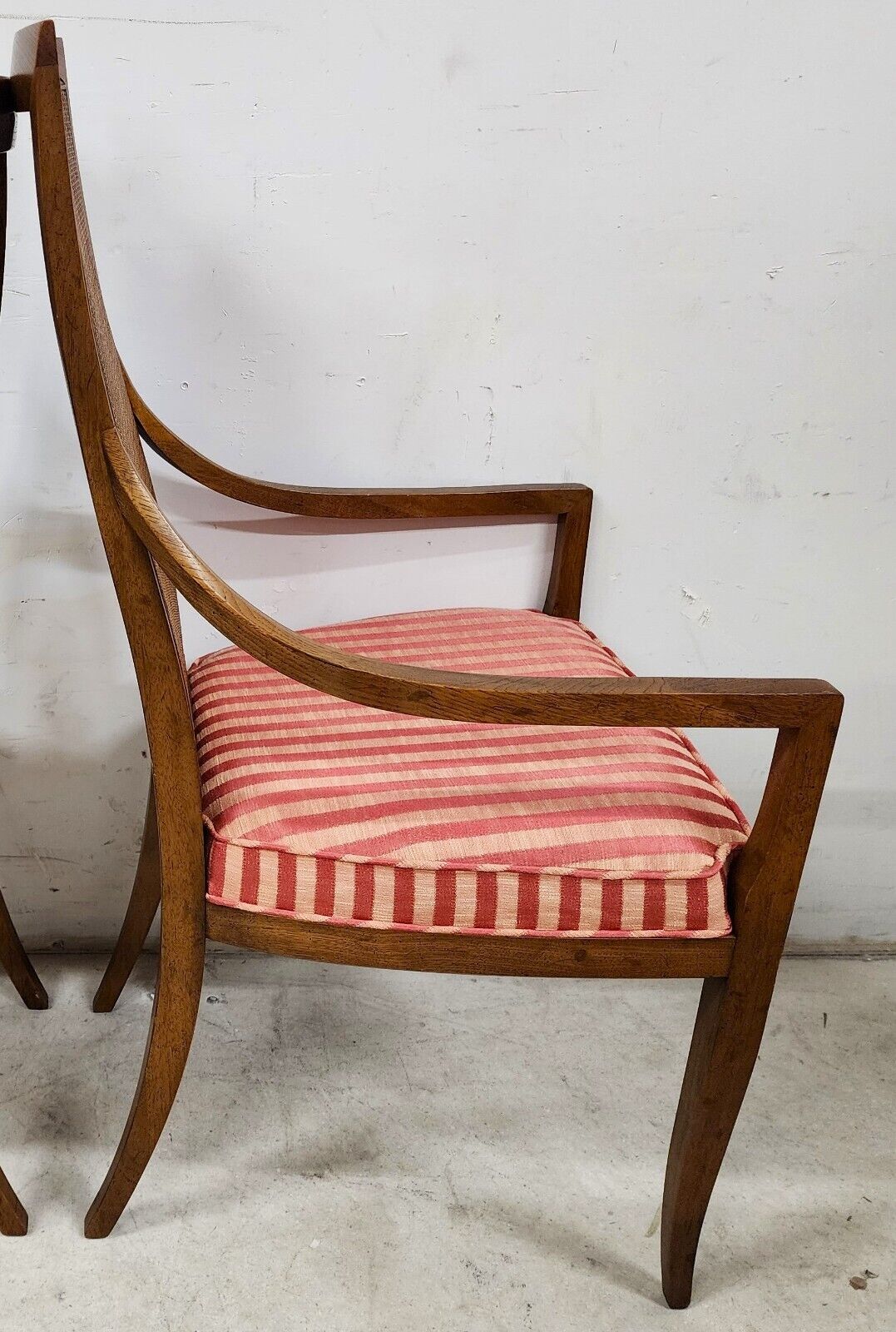 MCM Dining Chairs Cane Backs Klismos Legs - Set of 4