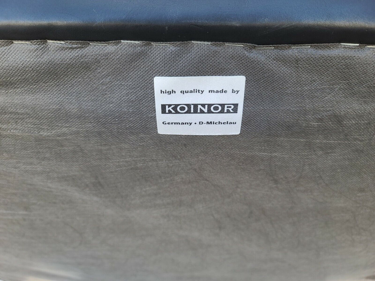 MCM Aniline Leather Black Armchair by KOINOR Germany