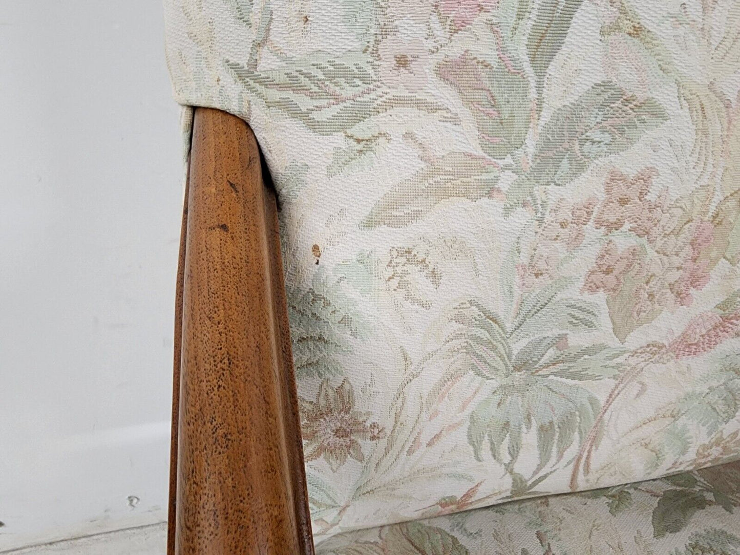 1800s French Louis XIII Walnut Throne  Armchair