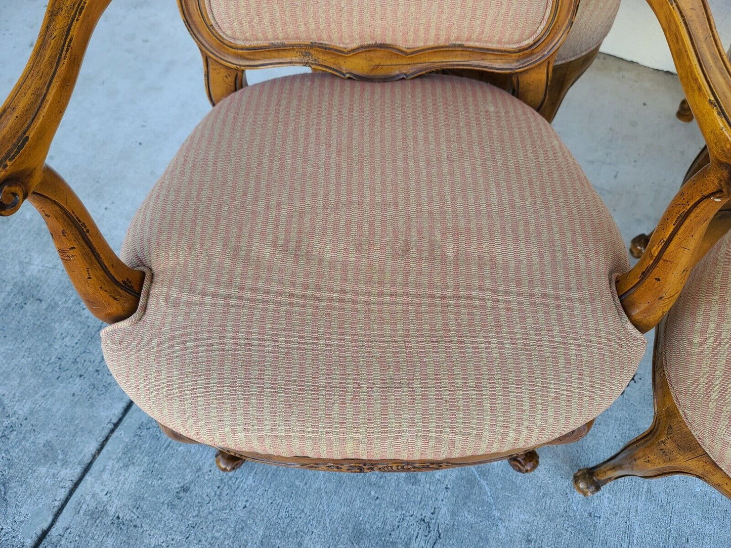 HENREDON French Provincial Cane Back Dining Chairs - Set of 6