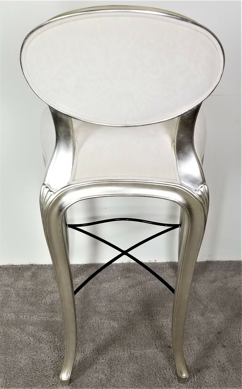 Christopher Guy Cafe de Paris Bistro Bar Stool Silver Finish MSRP $4000