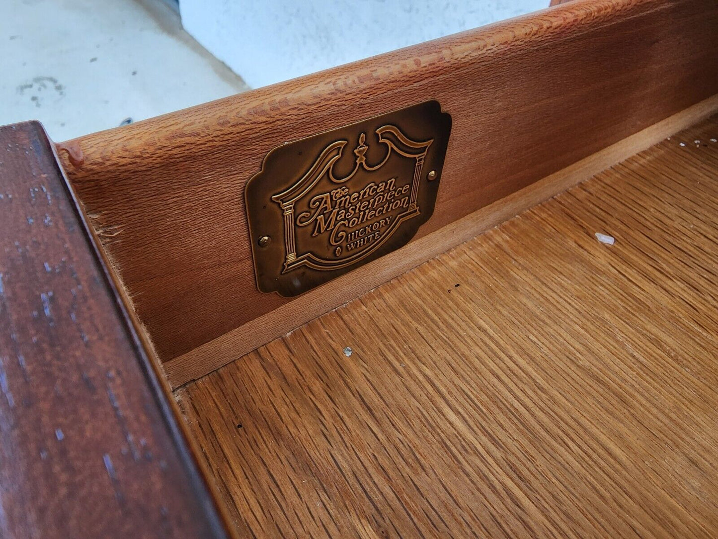 Vintage Buffet Bar Sideboard Fliptop Flame Mahogany by HICKORY WHITE