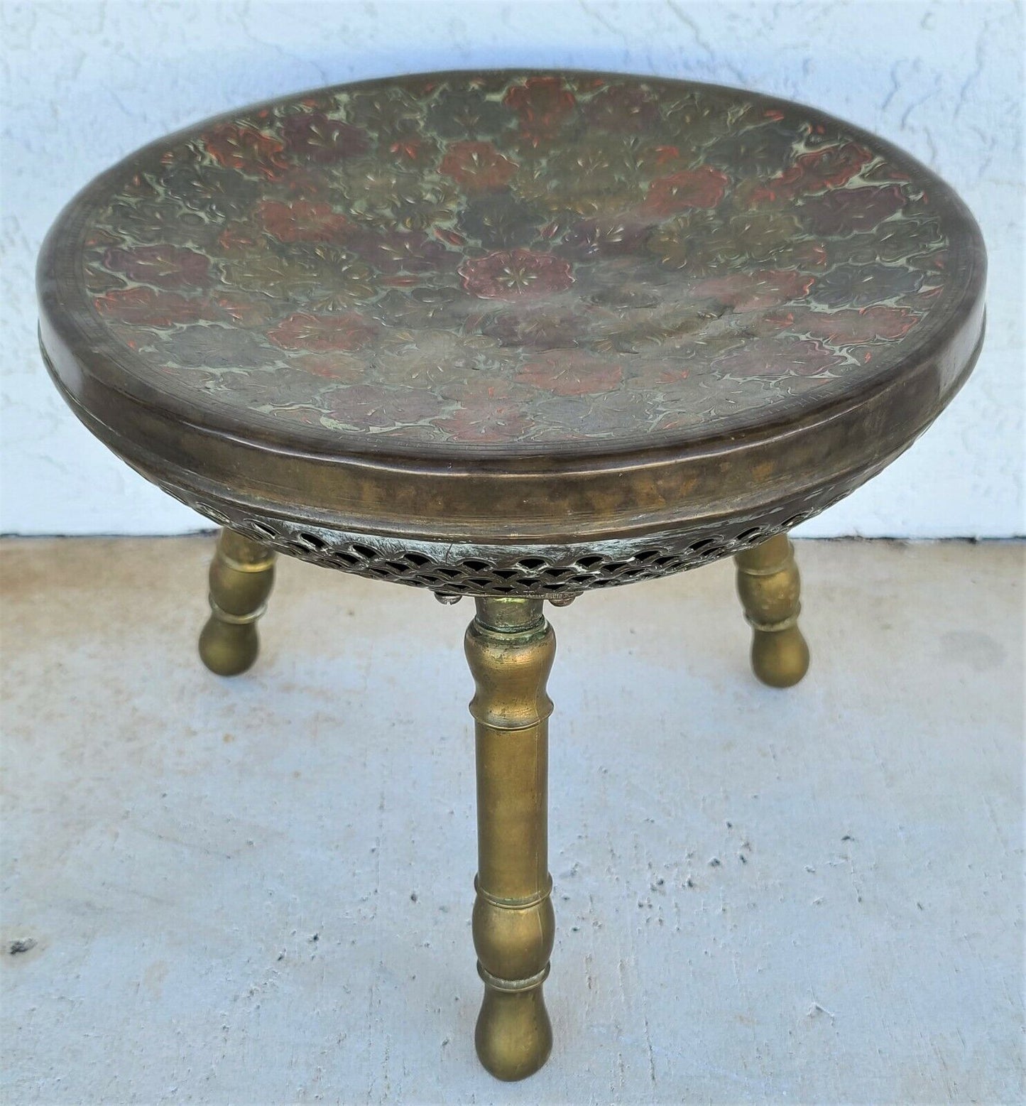 Hammered Brass Decorative Arabic Fire Pit Brazier Room Warmer