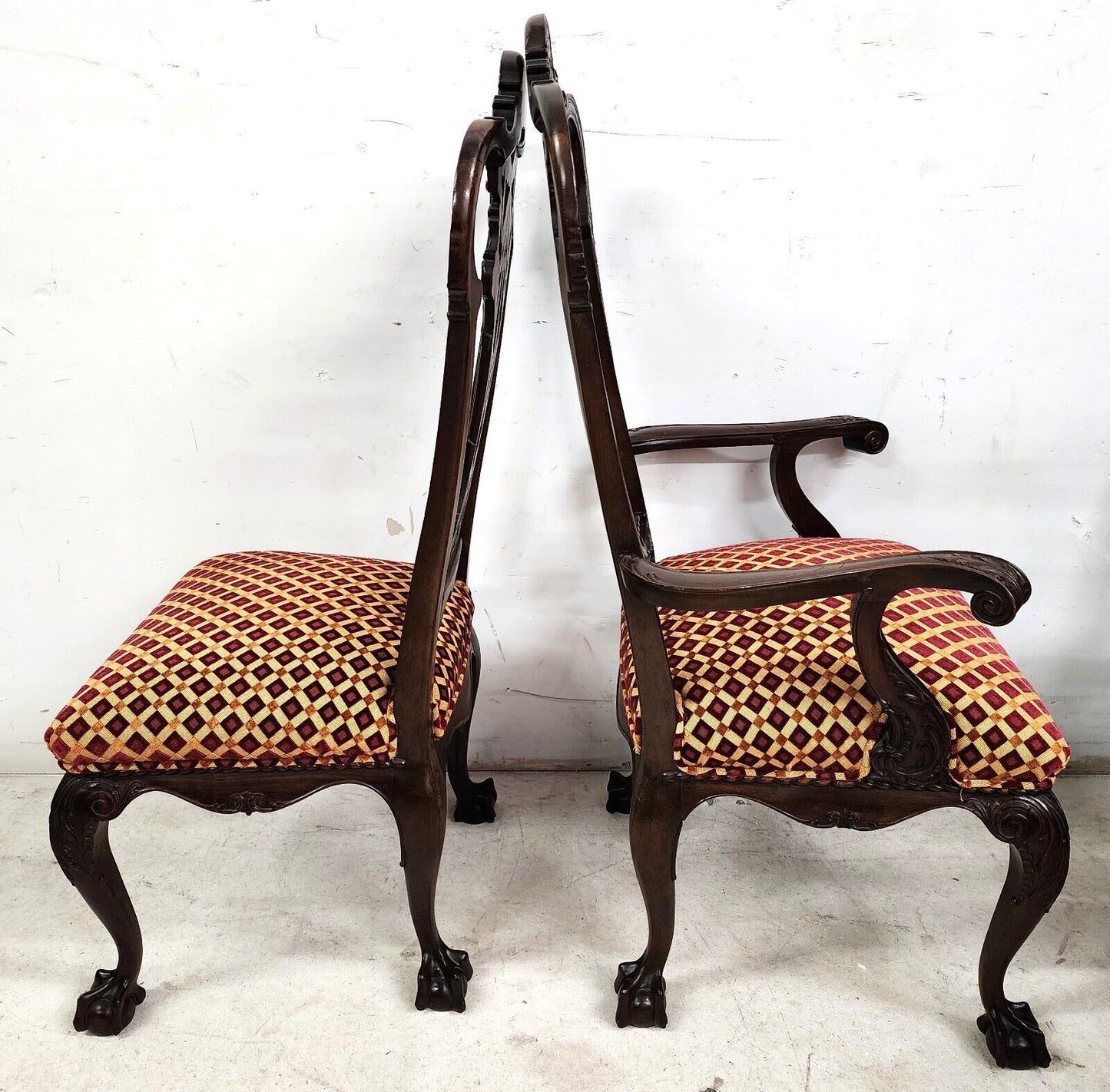 (10) Antique Chippendale Dining Chairs Mahogany as Featured in FORBES Magazine