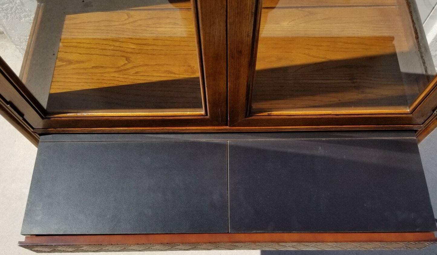 HENREDON VERA CRUZ Campaign Style Vitrine Display Case Buffet Cabinet