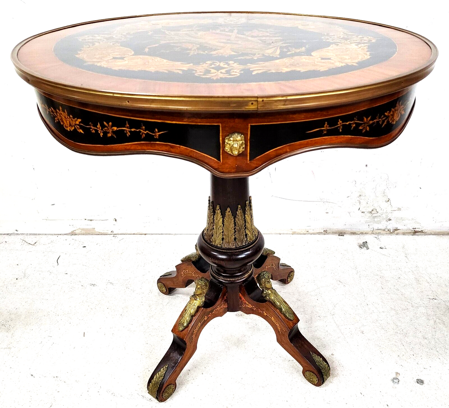 French Center Accent Lamp Table Louis XV Ormolu Mounts