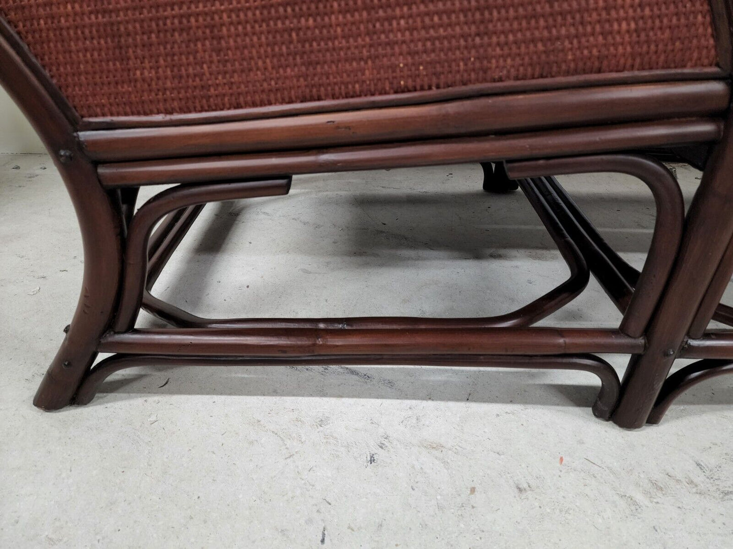 PALECEK Chaise Lounge Solid Wood Wicker