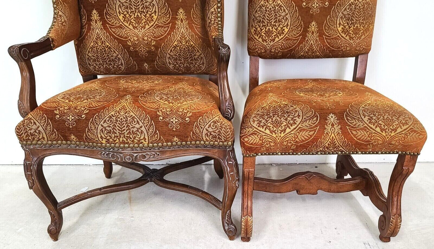(8) Os De Mouton Wingback Dining Chairs by CENTURY FURNITURE