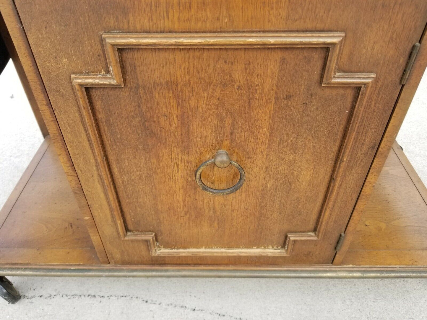 Mid Century Mastercraft Lacquered Rolling Dry Bar Sideboard Buffet Server Cart