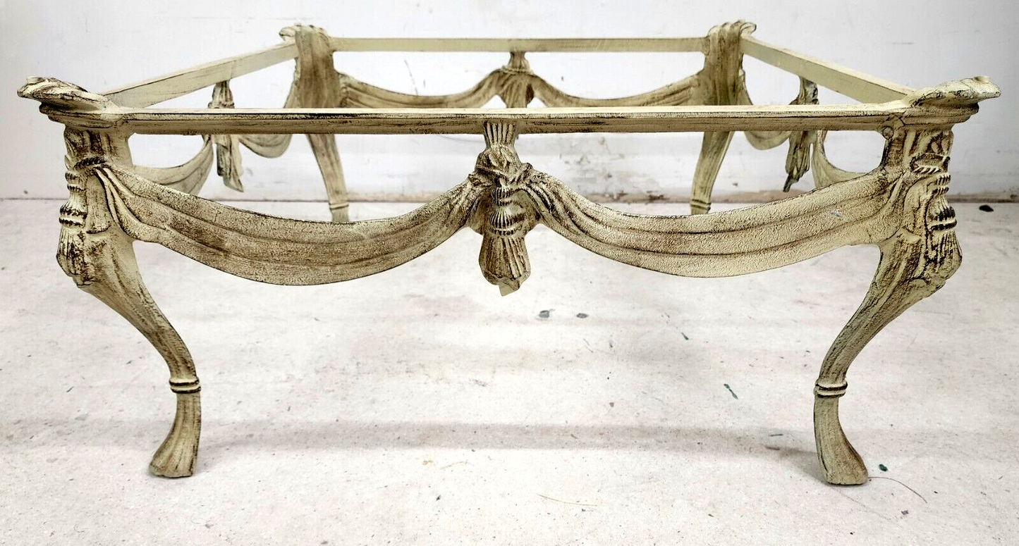 Louis XlV Cast Metal Coffee Table Mid Century