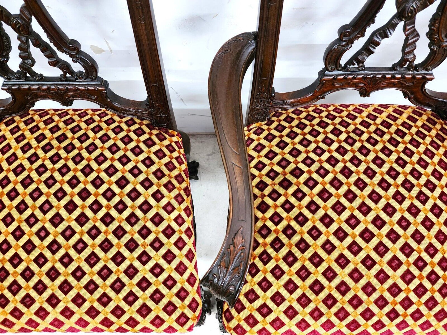 (10) Antique Chippendale Dining Chairs Mahogany as Featured in FORBES Magazine