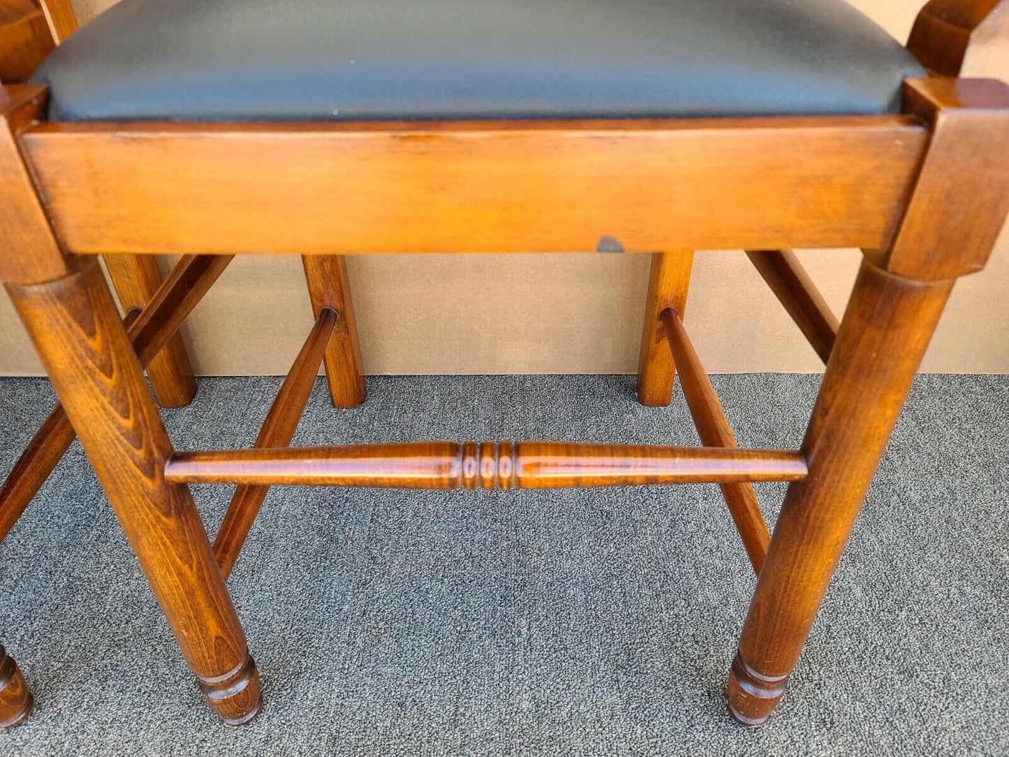 Set of 6 LUIGI LOVATO Tuscan Italian Style Solid Wood Dining Chairs Italy