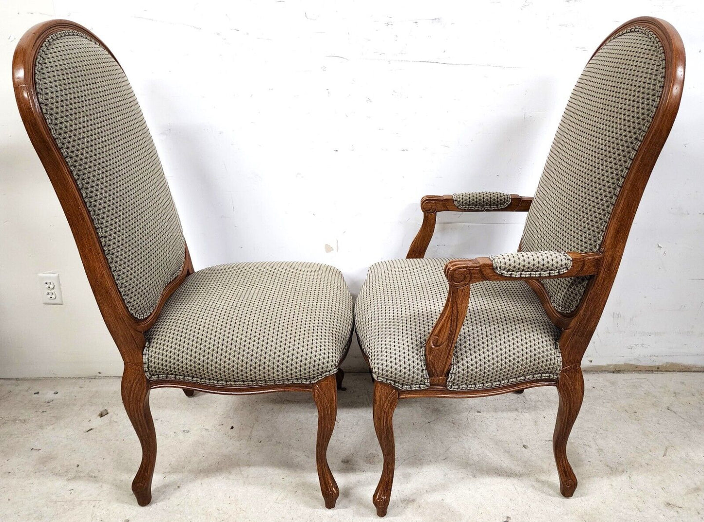 Set of 10 Louis XV French Dining Chairs Oversized