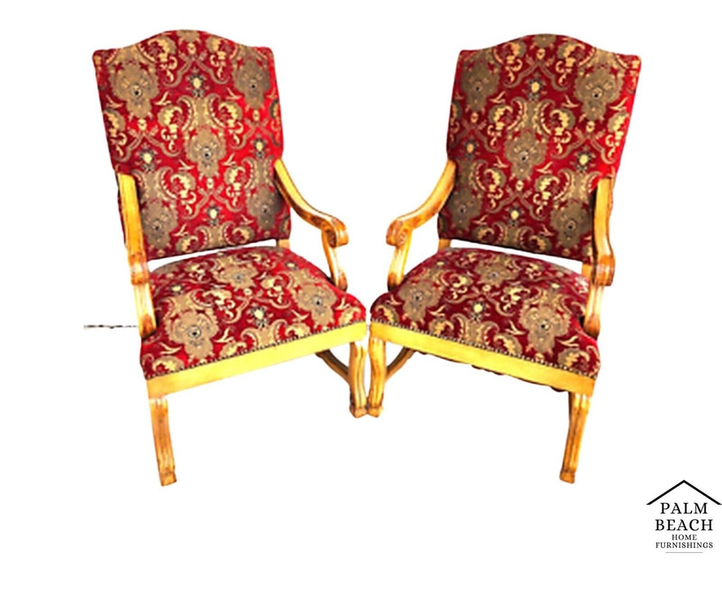 Vintage Accent Armchairs Italian Venetian Style By ANDRE ORIGINALS