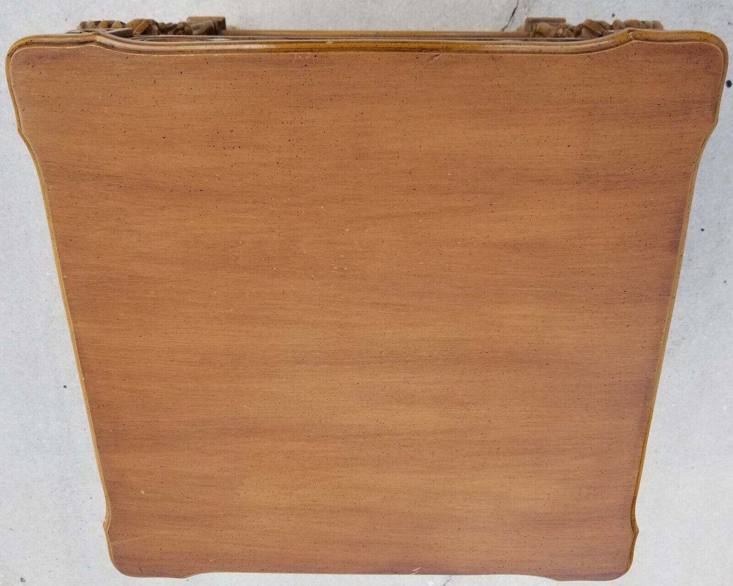 Pair of Vintage Italian Provincial Hand Carved Side End Tables