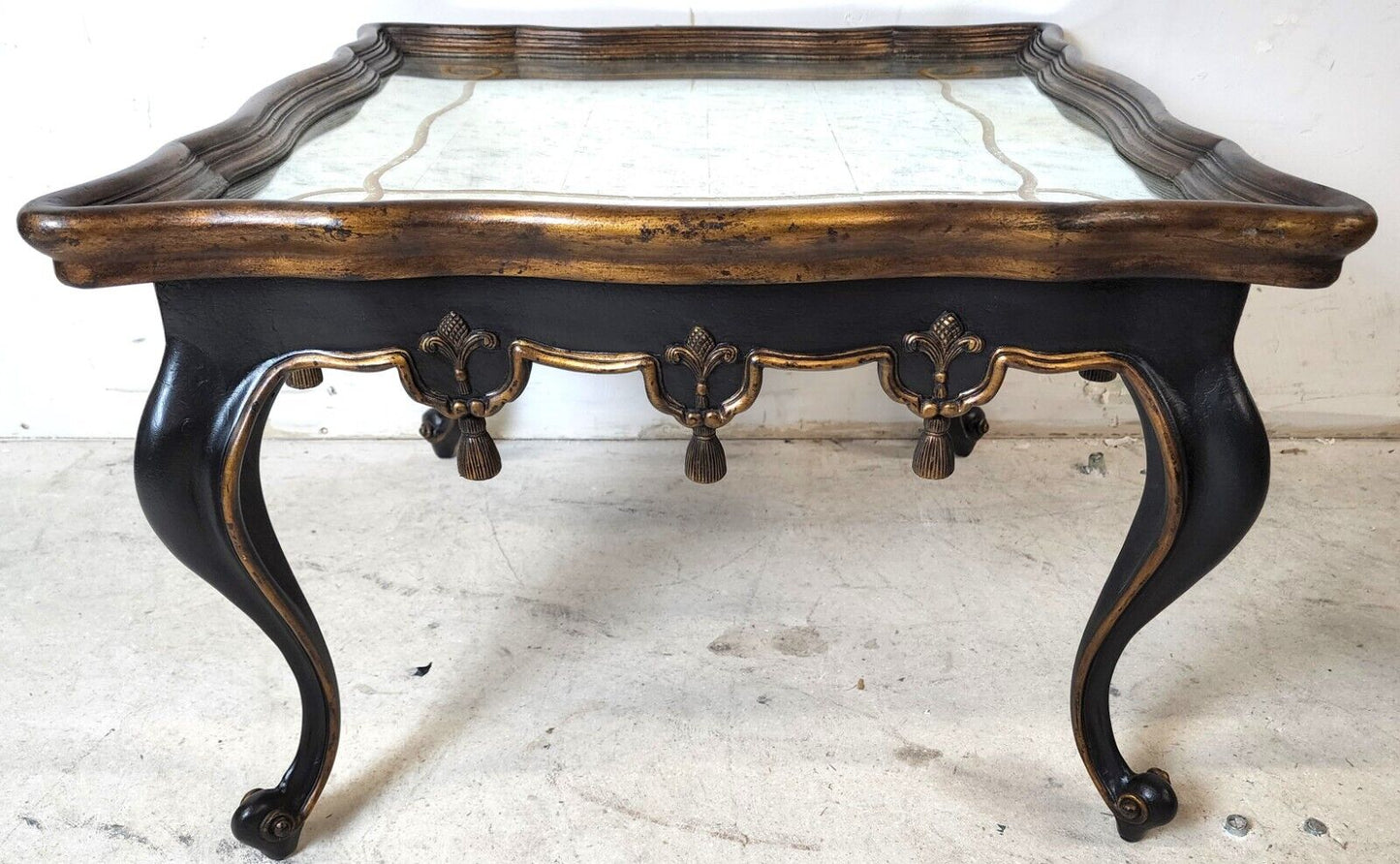 French Louis XVI Églomisé Mirror Top Coffee Table by JOHN RICHARD