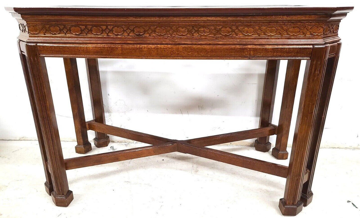 Vintage Mahogany Console Sofa Dining Table Base by UNIVERSAL FURNITURE