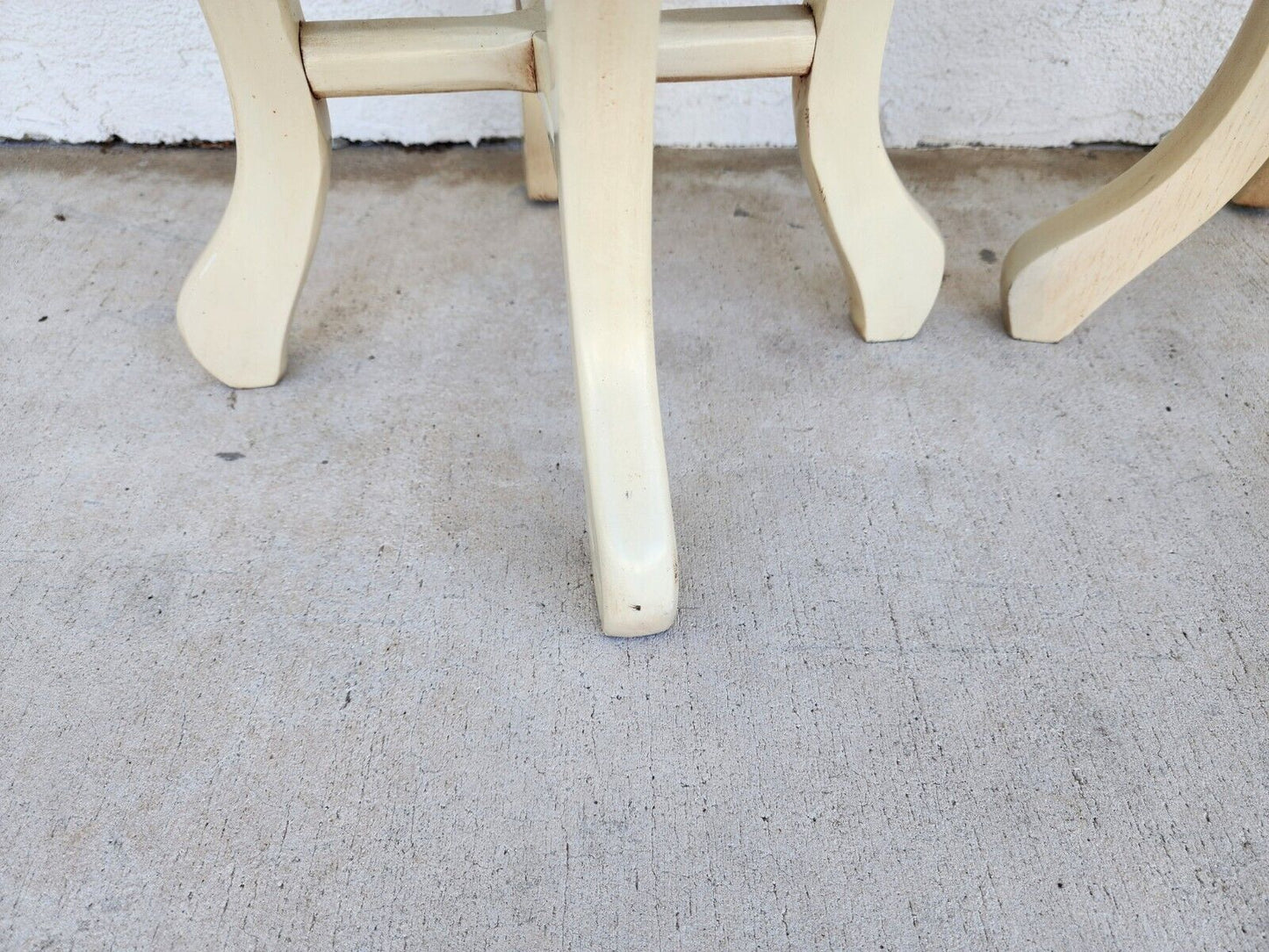 French Side Tables Gold Leaf Gilt Marble Tops