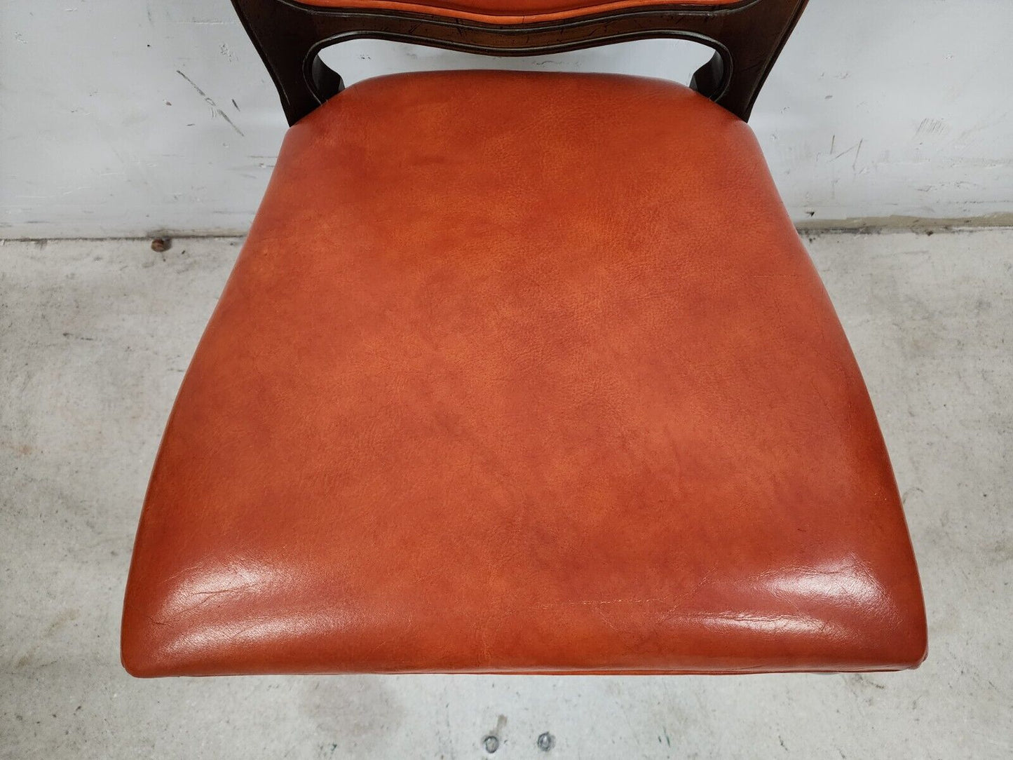 French Dining Chairs Leather Chambly Vintage by HICKORY CHAIR Co