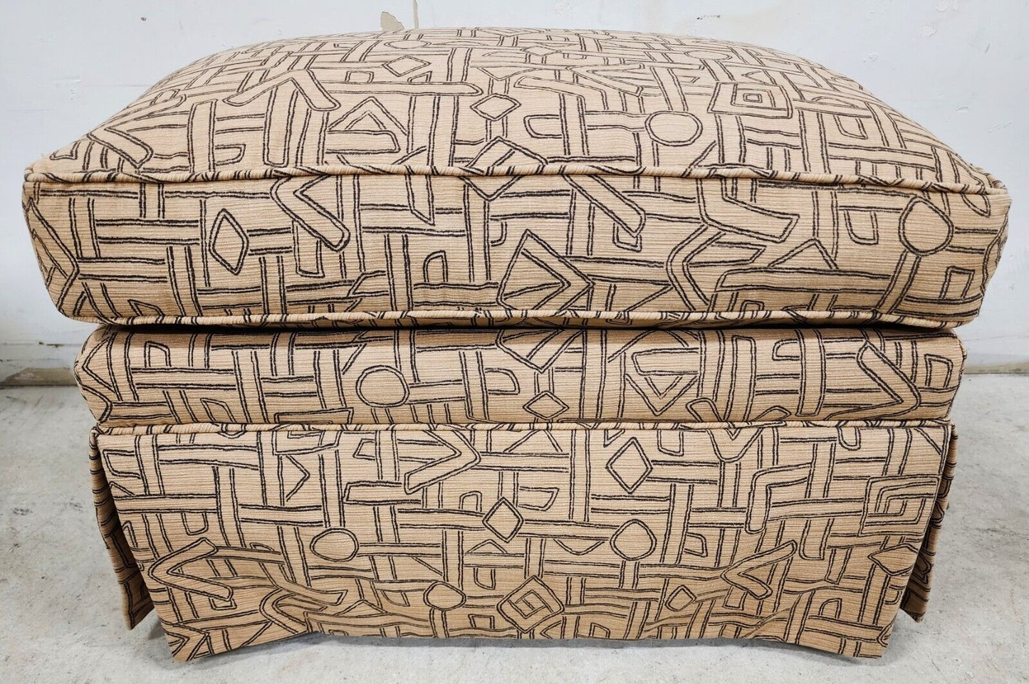 Raleigh Ottoman Geometric by CHARLES STEWART