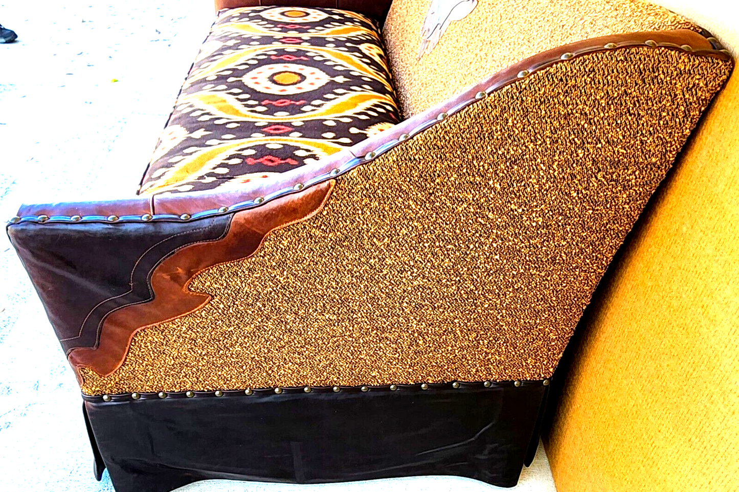 Western Leather Sofa by PAUL ROBERT