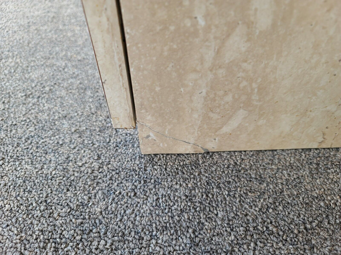 Sideboard Credenza Maitland Smith Style Tessellated Stone & Faux Travertine